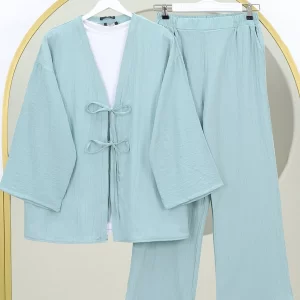 Double Laced Front Trouser Crinkle Suit (undershirt not included)