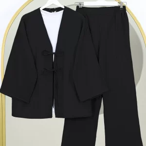 Double Laced Front Trouser Crinkle Suit (undershirt not included)