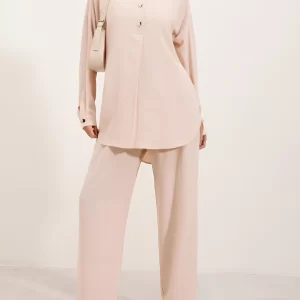 Snap-Front Polo Collar Ayrobin Suit